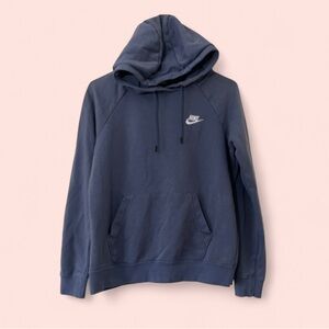 Men’s Small Adult Unisex Nike Sportswear Club Fleece Indigo Hoodie Athletic